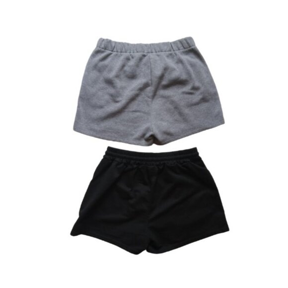 Set of 2 Black and Gray Casual Loungewear Shorts Bundle Women's Size X-Large - Picture 2 of 12
